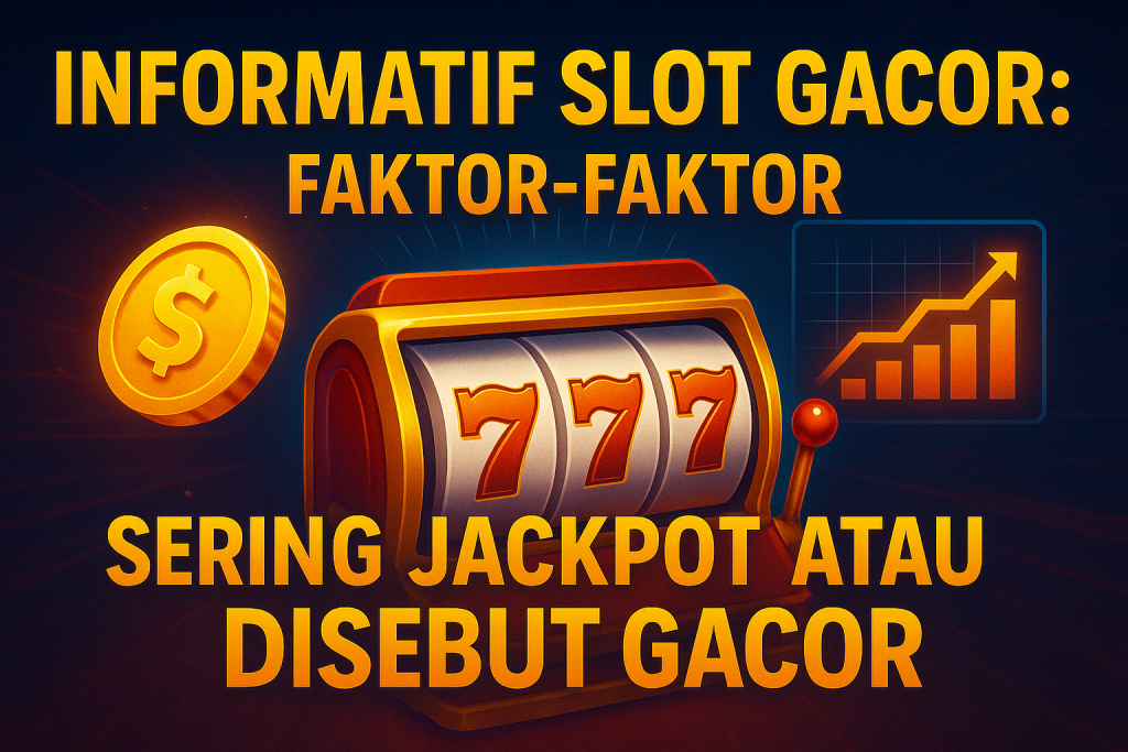 Informatif Slot Gacor: Faktor-Faktor Sering Jackpot atau disebut gacor